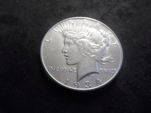 1934 Peace Silver Dollar