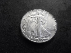 1945 Walking Liberty Half Dollar
