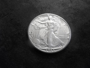 1945 D Walking Liberty Half Dollar