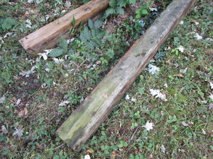 Treated posts, Two 6x6x8ft...