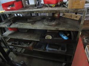 Shelf, roller, approx 55x18x44...