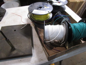 Wire rolls, stand...
