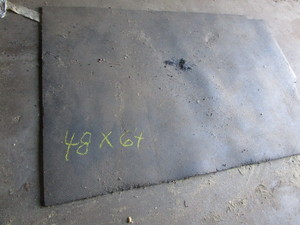Rubber floor mat approx 12 thick...