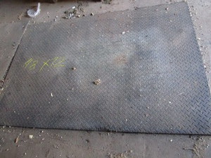 Rubber floor mat approx 12 thick...