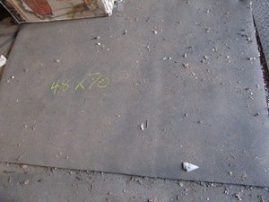 Rubber floor mat approx 12 thick...