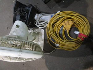 Fans, power strip, cord...