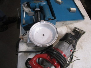 Milwaukee sawsall, Esco solder pot,...