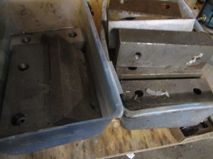 Vise jaws, two totes...