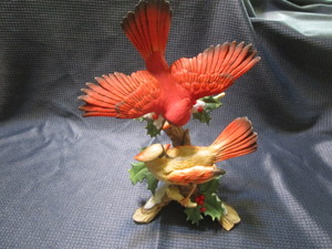 Vintage Cardinals in Winter - Cardi...