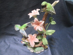 Vintage Hummingbird Fantasy - Black...