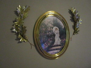 Home Interiors oval picture, metal ...