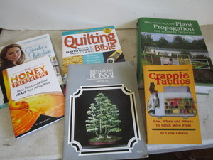 Hobby books cooking, plant propaga...