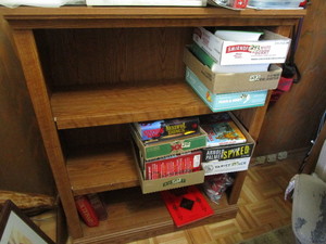 Bookshelf 36x14x45H pressboard...