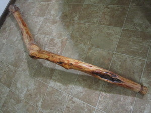 Hollow 6ft walking stick with Psalm...