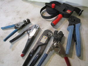 Crimp tools with Bessey strap...