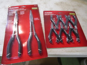 Husky mini pliars, long reach pliar...