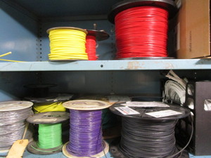 Variety of wire, partial spools, tw...