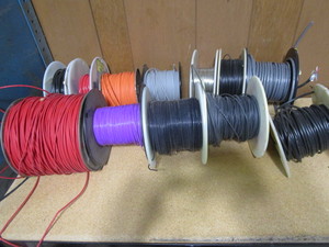 Rolls of wire, photo shows type, un...