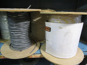 Spools of wire, photos show type, u...