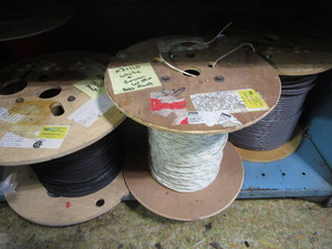 Spools of wire, photos show type, u...