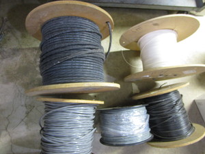 Spools of wire, photos show type, u...