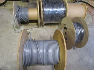 Spools of wire, photos show type, u...