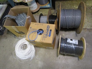 Spools of wire, photos show type, u...