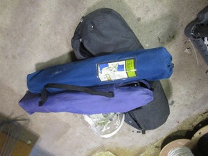 Swiss Gear tent, air pump, two camp...