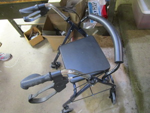 Folding walker with seat & brakes...