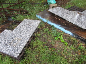 Marble, L shaped, 36x52x63...