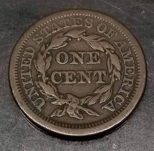 1845 US BRAIDED HAIR LARGE CENT VF