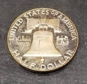 1962 PROOF FRANKLIN HALF DOLLAR BEAUTIFUL COIN (pics cant capture it)