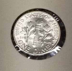 1955 US ROOSEVELT DIME BU