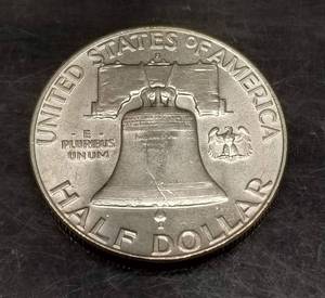 1961-D FRANKLIN HALF DOLLAR UNC