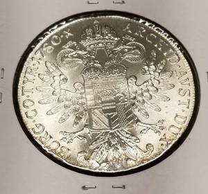 1780 MARIA THERESA THALER GEM BU SILVER RESTRIKE