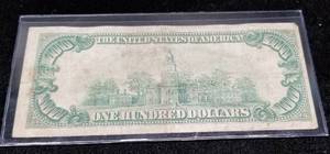 1928 US $100 FEDERAL RESERVE NOTE CLEVELAND OH