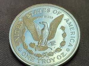 1 TROY OZ .999 FINE SILVER MORGAN DOLLAR DESIGN