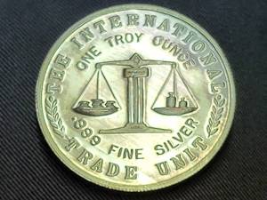1 TROY OZ .999 FINE SILVER BUFFALO TRADE UNIT