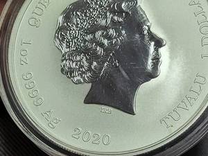 2020 TUVALU 1 TROY OZ .9999 FINE SILVER VENOM IN AIRTITE