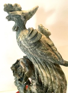 Gorgeous Vintage Marble Bird Carvings on Wooden Bases