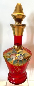 Beautifully Hand Painted Vintage Decanters