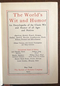 15 Vintage Volumes of The Worlds Wit and Humor Encyclopedias