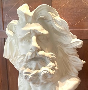 Vintage Arc De Triomphe Plaster Bust Sculpture