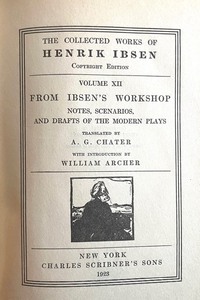 12 Volumes of The Works of Henrick Ibsen Books from 1911