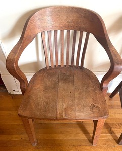 Two Vintage Wooden Chairs