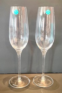 Pair of Tiffany Champaign Flutes