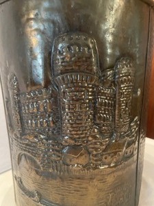 Vintage Metal Garbage Can