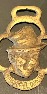 Vintage Brass The Artful Dodger Horse Medallion