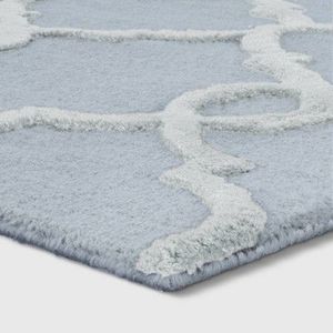 7x10 Geometric Tufted Viscose Area Rug Gray- Opalhouse