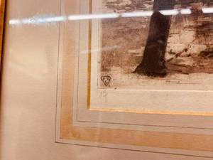 lot 39 image: The Lacemakers Bridge by DeBeauvais with COA, Steel Engraving Hand Painted&nbsp